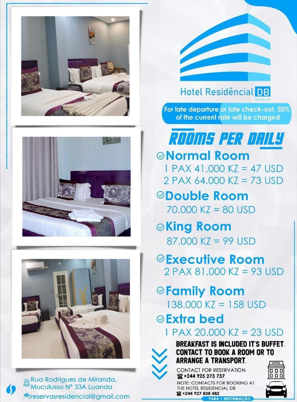 Residencial Db Hotel ลูอันดา ภายนอก รูปภาพ
